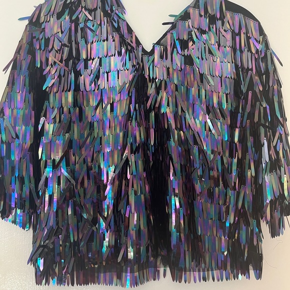 House of Harlow Sequin Top. Size small - Picture 2 of 4